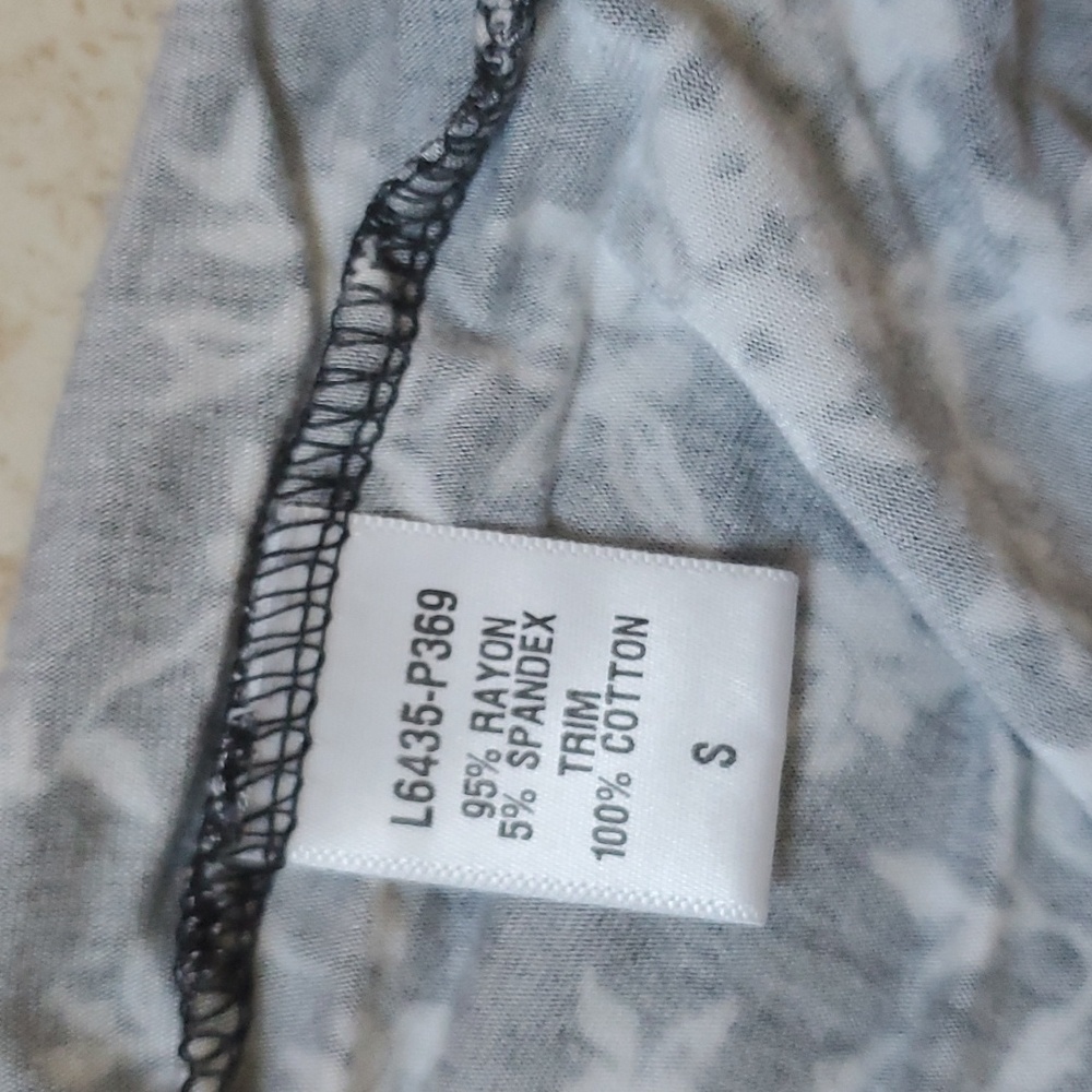 Loveappella Black White Floral Dress sz S - Picture 7 of 8